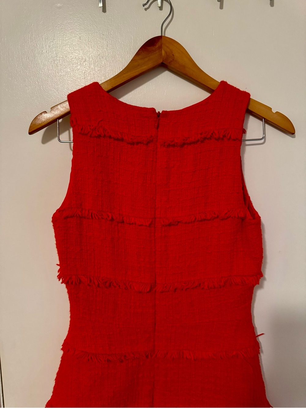 J.Crew Tweed Sheath Fringe Cocktail Dress Size 2 - Picture 8 of 10
